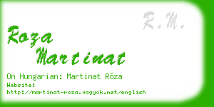 roza martinat business card